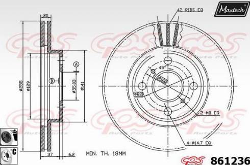 Maxtech 861236.6060 - Discofreno autozon.pro