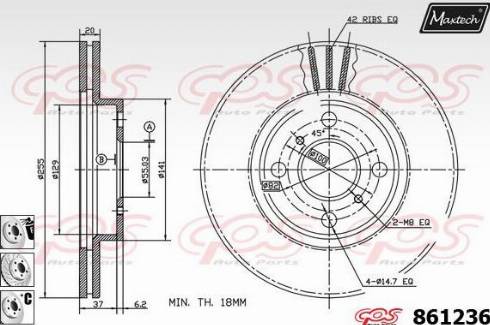 Maxtech 861236.6880 - Discofreno autozon.pro