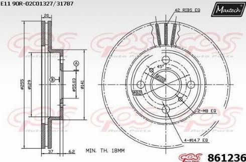 Maxtech 861236.0000 - Discofreno autozon.pro