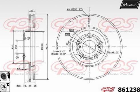 Maxtech 861238.6060 - Discofreno autozon.pro