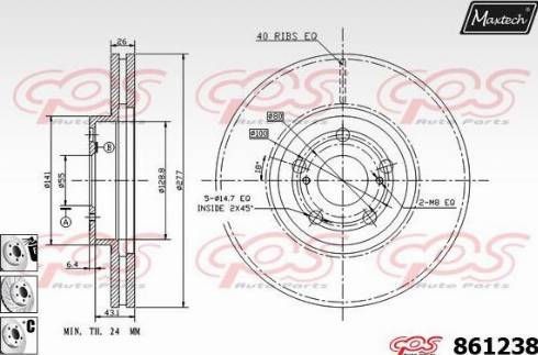 Maxtech 861238.6880 - Discofreno autozon.pro