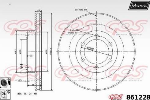 Maxtech 861228.6060 - Discofreno autozon.pro