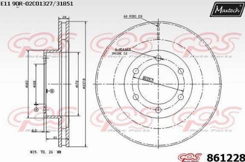 Maxtech 861228.0000 - Discofreno autozon.pro