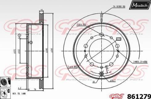 Maxtech 861279.6060 - Discofreno autozon.pro