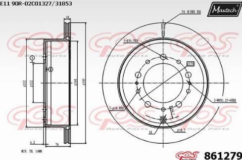 Maxtech 861279.0000 - Discofreno autozon.pro