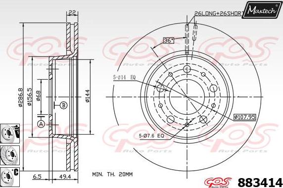 Maxtech 861279 - Discofreno autozon.pro