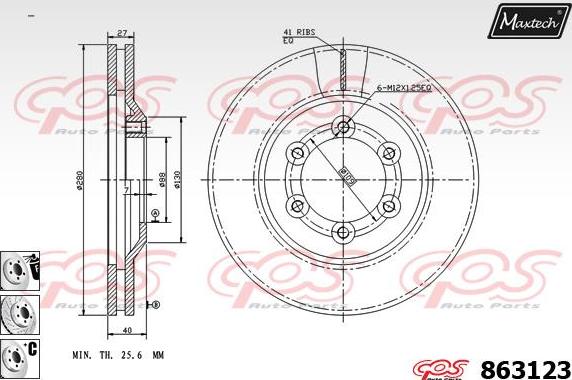 Maxtech 875313 - Discofreno autozon.pro