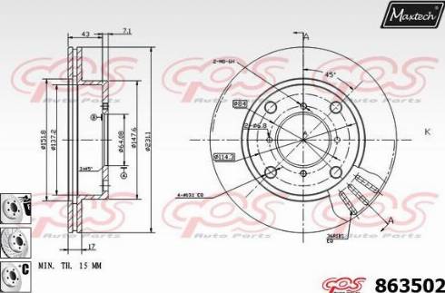 Maxtech 863502.6880 - Discofreno autozon.pro