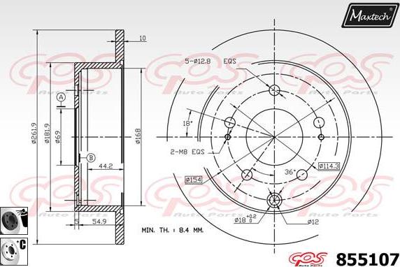 Maxtech 863502 - Discofreno autozon.pro