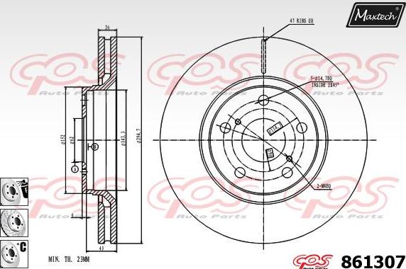 Maxtech 863514 - Discofreno autozon.pro