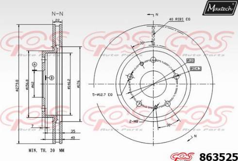 Maxtech 863525.0000 - Discofreno autozon.pro