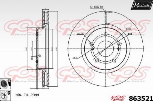 Maxtech 863521.6060 - Discofreno autozon.pro