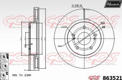 Maxtech 863521.6880 - Discofreno autozon.pro