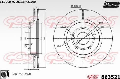 Maxtech 863521.0060 - Discofreno autozon.pro