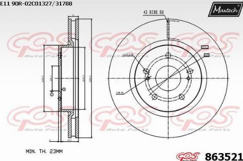 Maxtech 863521.0000 - Discofreno autozon.pro