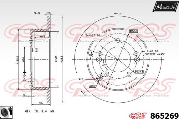 Maxtech 863521 - Discofreno autozon.pro