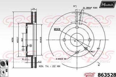 Maxtech 863528.6060 - Discofreno autozon.pro