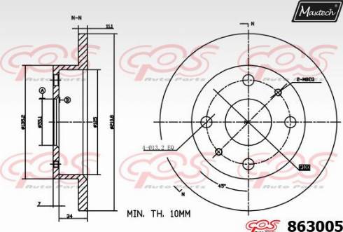 Maxtech 863005.0000 - Discofreno autozon.pro