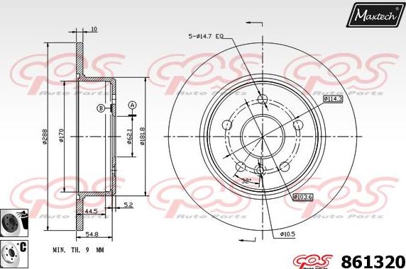 Maxtech 863101 - Discofreno autozon.pro