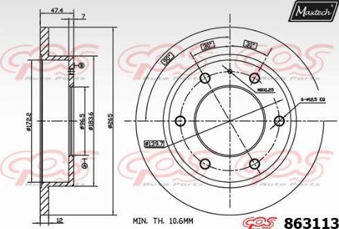 Maxtech 863113.0000 - Discofreno autozon.pro