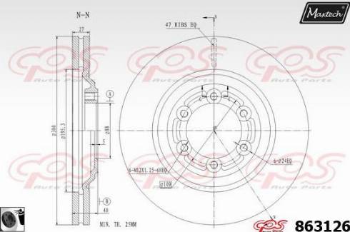 Maxtech 863126.0060 - Discofreno autozon.pro