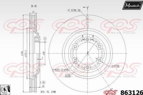 Maxtech 863126.0080 - Discofreno autozon.pro