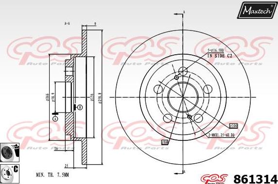 Maxtech 863126 - Discofreno autozon.pro