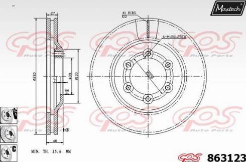 Maxtech 863123.6880 - Discofreno autozon.pro