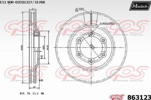 Maxtech 863123.0000 - Discofreno autozon.pro