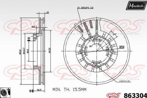 Maxtech 863304.0060 - Discofreno autozon.pro