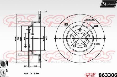 Maxtech 863306.6060 - Discofreno autozon.pro