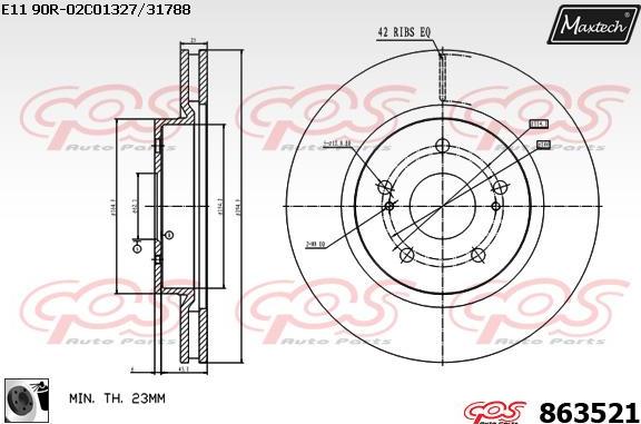 Maxtech 863306 - Discofreno autozon.pro