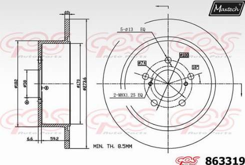 Maxtech 863319.0000 - Discofreno autozon.pro