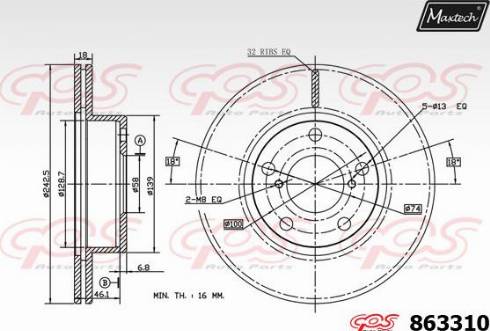 Maxtech 863310.0000 - Discofreno autozon.pro