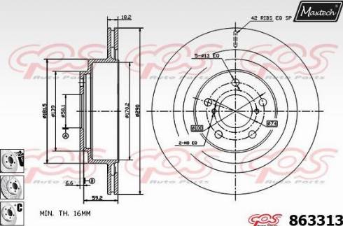 Maxtech 863313.6880 - Discofreno autozon.pro