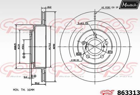 Maxtech 863313.0000 - Discofreno autozon.pro