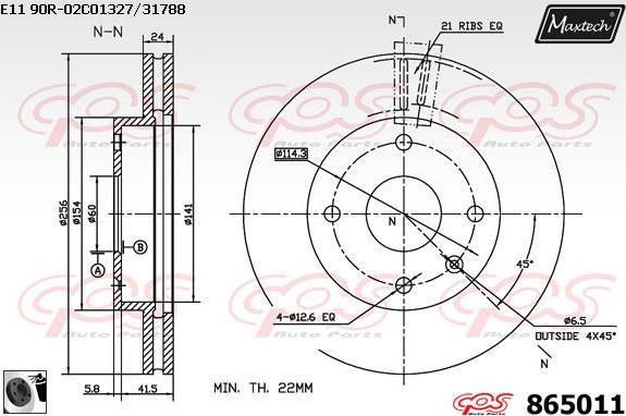 Maxtech 863312 - Discofreno autozon.pro