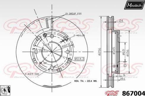 Maxtech 867004.0080 - Discofreno autozon.pro