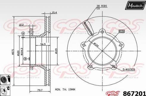 Maxtech 867201.6060 - Discofreno autozon.pro