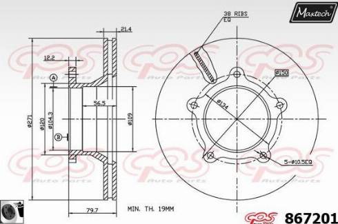 Maxtech 867201.0060 - Discofreno autozon.pro