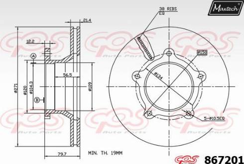 Maxtech 867201.0000 - Discofreno autozon.pro