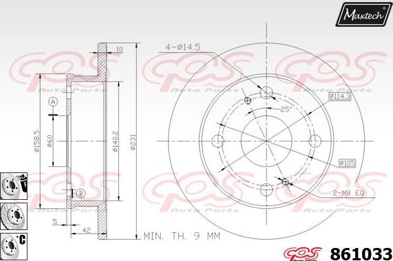 Maxtech 800111 - Bullone, Disco freno autozon.pro