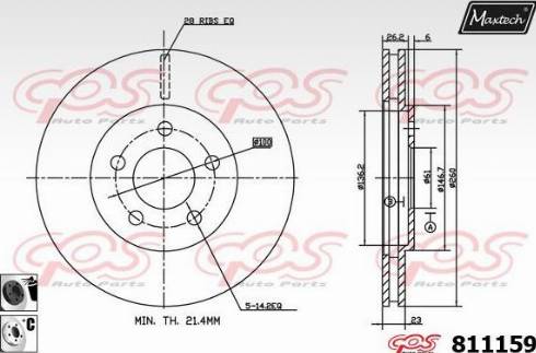 Maxtech 811159.6060 - Discofreno autozon.pro