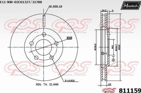 Maxtech 811159.0000 - Discofreno autozon.pro