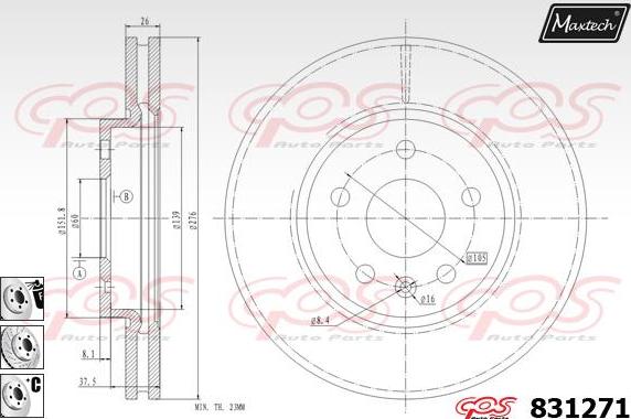 Maxtech 811158 - Discofreno autozon.pro