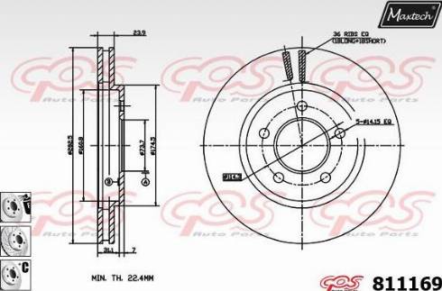 Maxtech 811169.6980 - Discofreno autozon.pro