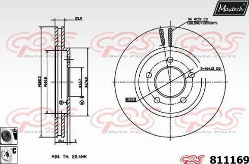 Maxtech 811169.6060 - Discofreno autozon.pro