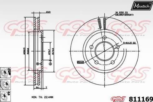 Maxtech 811169.6880 - Discofreno autozon.pro