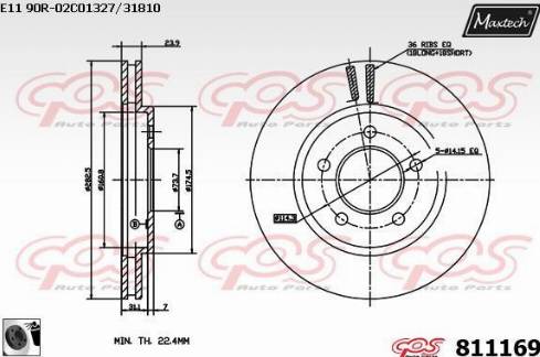 Maxtech 811169.0060 - Discofreno autozon.pro