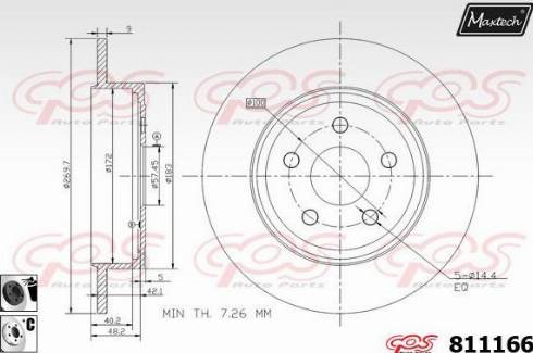 Maxtech 811166.6060 - Discofreno autozon.pro